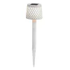 Newgarden LED lamp op zonne-energie Gretita, wit, grondspies, set van 4