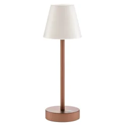 Newgarden Lola Slim LED tafellamp accu, roségoud