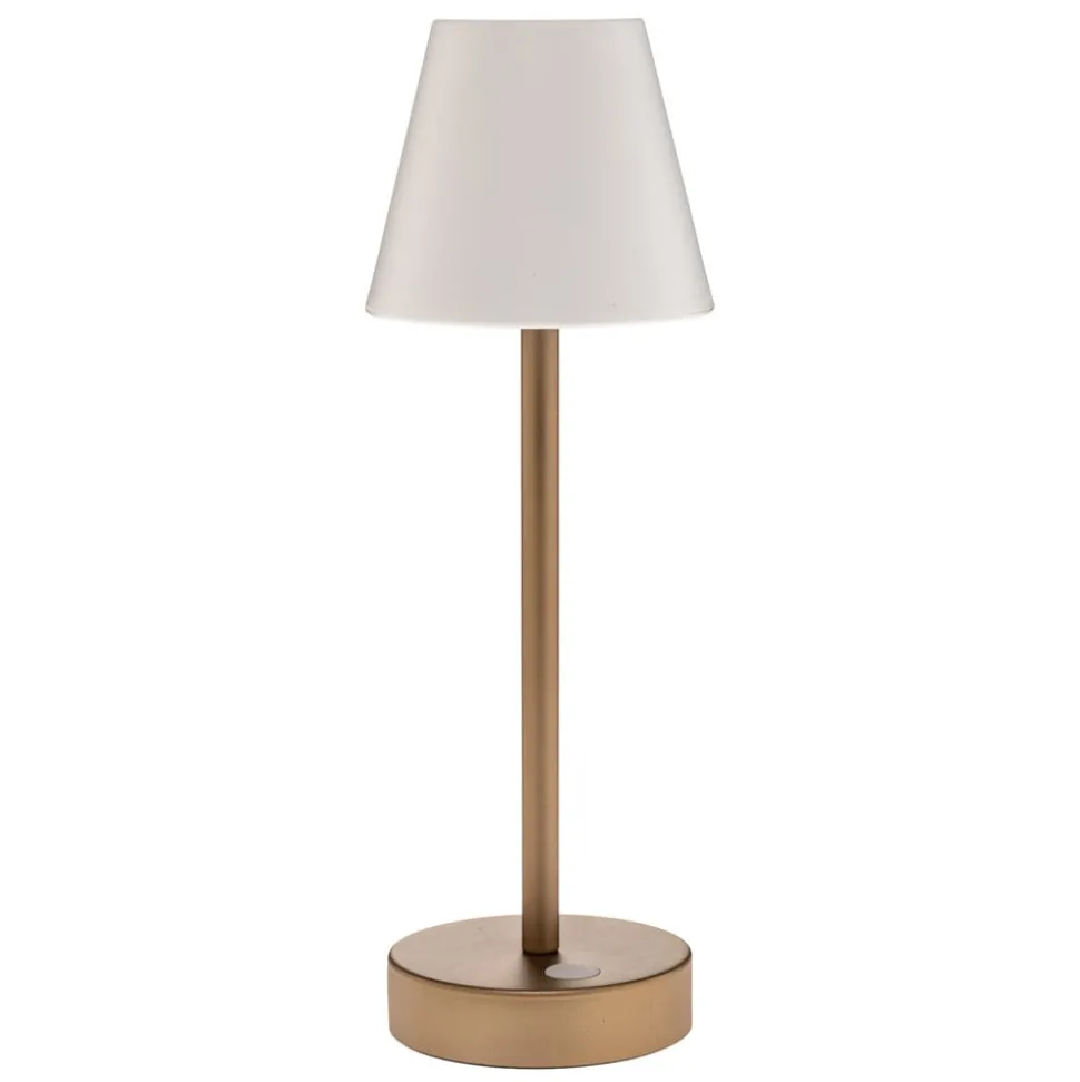 Newgarden Lola Slim LED tafellamp accu, messing