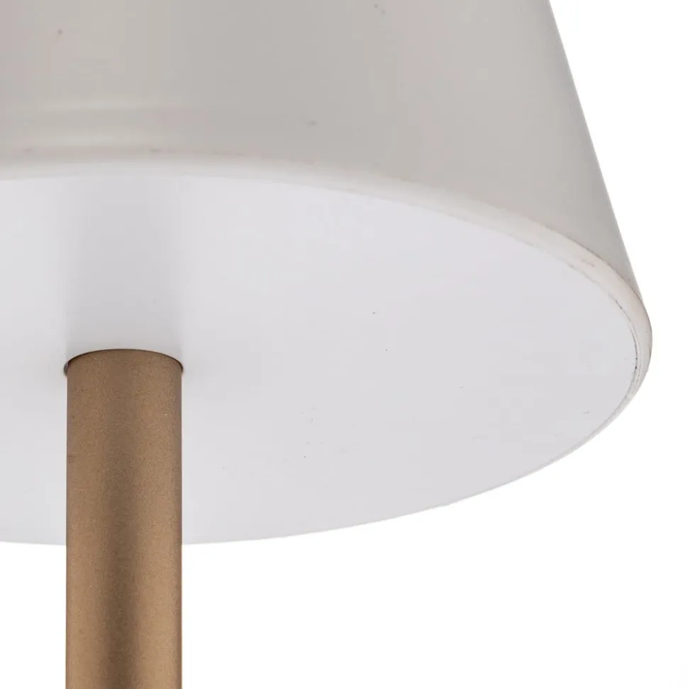 Newgarden Lola Slim LED tafellamp accu, messing