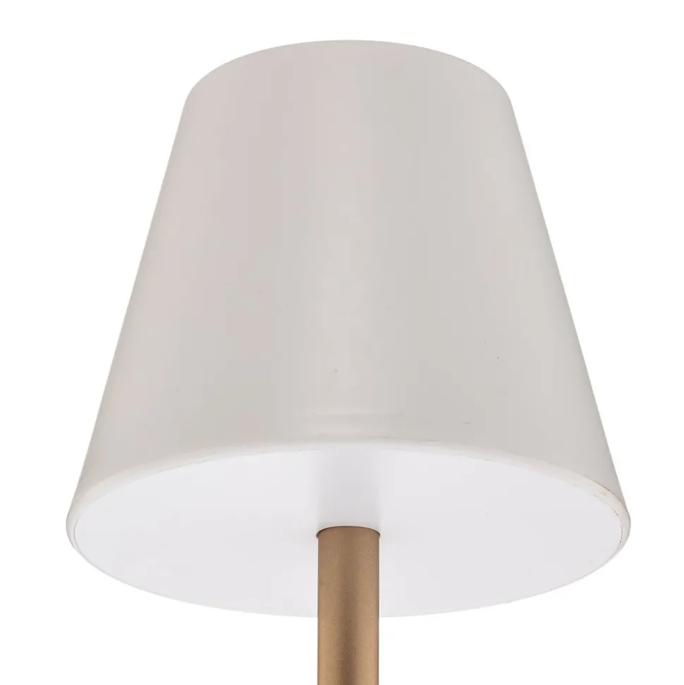 Newgarden Lola Slim LED tafellamp accu, messing