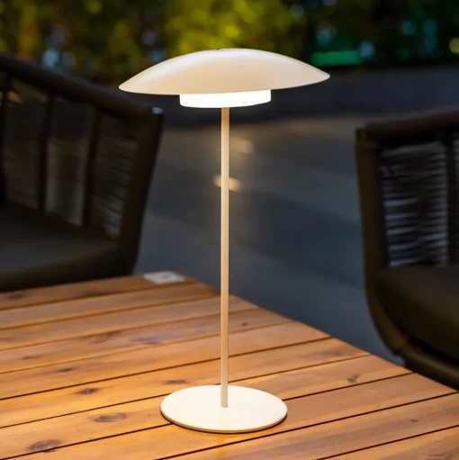 Newgarden Sardinia LED oplaadbare lamp IP44 wit 40 cm