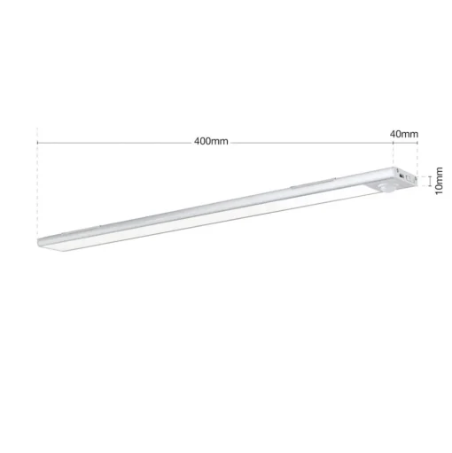 Norman LED meubelverlichting, zilverkleurig, oplaadbare batterij, sensor,