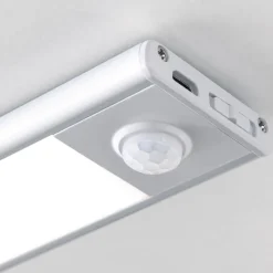 Norman LED meubelverlichting, zilverkleurig, oplaadbare batterij, sensor,