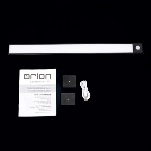 Norman LED meubelverlichting, zwart, oplaadbare batterij, sensor, USB