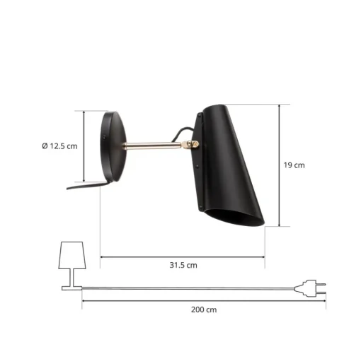 Northern Birdy retro-spot zwart