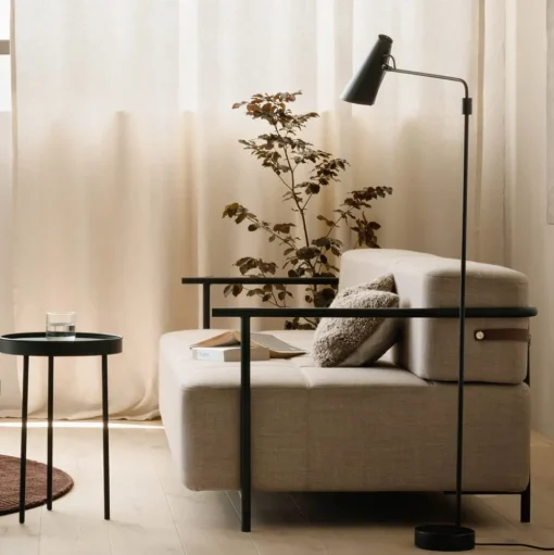 Northern Birdy Swing vloerlamp zwart/staal
