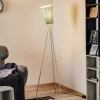 Northern Oslo Wood vloerlamp wit/lichtblauw