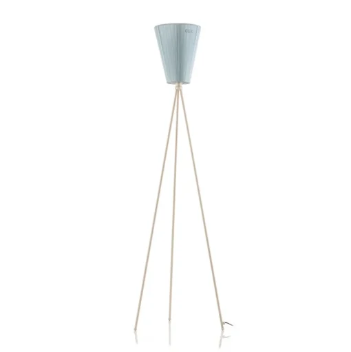 Northern Oslo Wood vloerlamp wit/lichtblauw