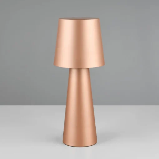 Nubische tafellamp, bruin, hoogte 40 cm, metaal, E27