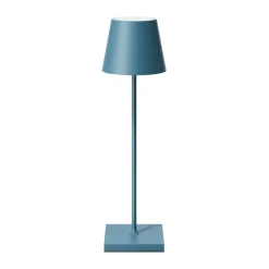 Nuindie LED oplaadbare tafellamp, USB-C, blauw, IP54, dimbaar