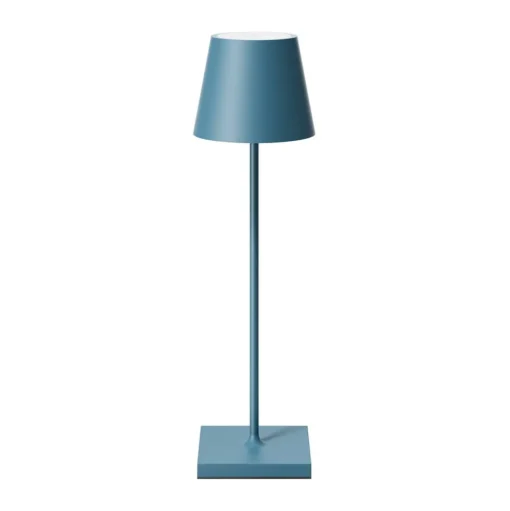Nuindie LED oplaadbare tafellamp, USB-C, blauw, IP54, dimbaar