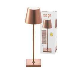 Nuindie LED oplaadbare tafellamp, brons, Easy Connect, IP54