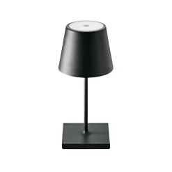 Nuindie mini LED oplaadbare tafellamp, USB-C, zwart, IP54, dimbaar.