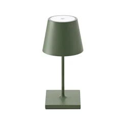 Nuindie mini LED oplaadbare tafellamp, USB-C, spar groen, dimbaar