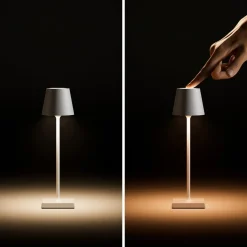 Nuindie pocket LED oplaadbare tafellamp, blauw, IP54, dimbaar