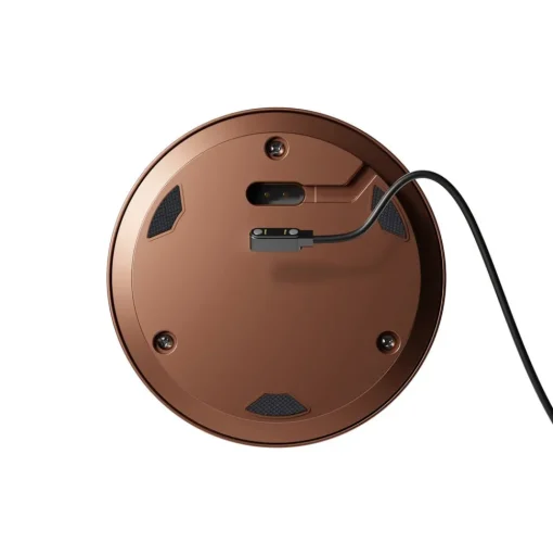 Numotion LED oplaadbare tafellamp, brons, glas, IP54, dimbaar