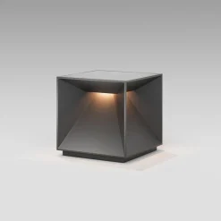 Nutalis LED tafellamp, grafietgrijs, IP54, dimbaar
