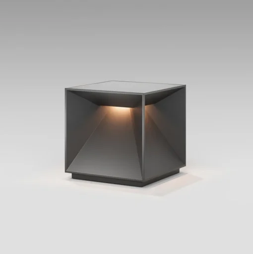 Nutalis LED tafellamp, grafietgrijs, IP54, dimbaar