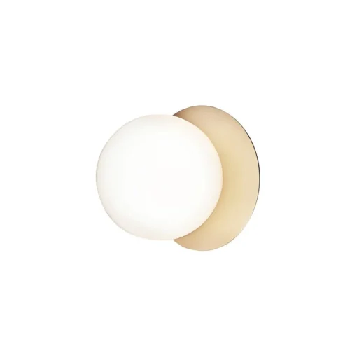 Nuura Liila 1 Medium wandlamp, 1-lamp goud/wit