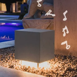 OLEV Cemento LED sokkellamp met luidspreker
