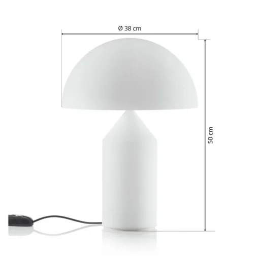 Oluce Atollo - tafellamp van Murano glas, 50 cm