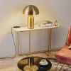 Oluce Atollo tafellamp, dimbaar, Ø38cm, goud