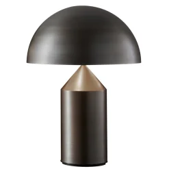 Oluce Atollo tafellamp, dimbaar, Ø38cm, brons