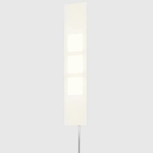 OMLED vloerlamp One f3l, roestvrij staal/zwart, OLED