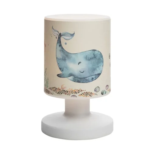Oplaadbare LED tafellamp Paul Pottwal, wit/blauw, USB