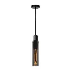 Orlando hanglamp, rookgrijs, 1-lamp