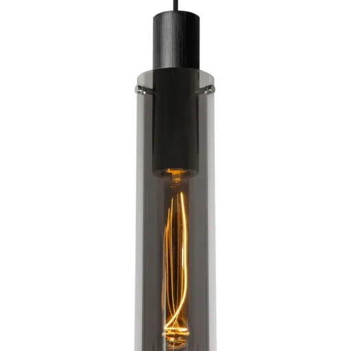 Orlando hanglamp, rookgrijs, 1-lamp