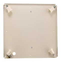 Oro plafondlamp van staal en glas, grijs, 45cm