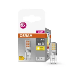 OSRAM Base PIN LED stiftlamp G9 2,6W 320lm per 5