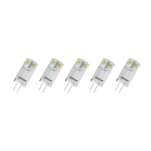 OSRAM Base PIN LED stiftlamp G4 0,9W 100lm per 5