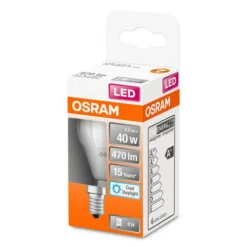 OSRAM Classic P LED lamp E14 4,9W 6.500K mat