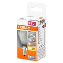 OSRAM Classic P LED lamp E14 2,5W 2.700K mat