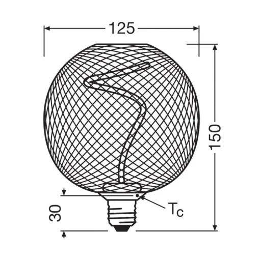 OSRAM Decor LED Spiraal Globe E27 3,5W goud 1.800K