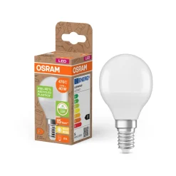 OSRAM LED Classic Star, druppel, mat, E14, 4,9 W, 2.700 K