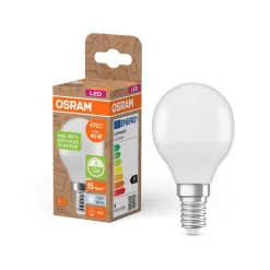 OSRAM LED Classic Star, druppel, mat, E14, 4,9 W, 4.000 K