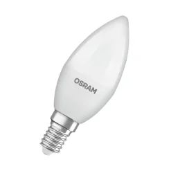 OSRAM LED Classic Star, kaars, mat, E14, 4,9 W, 4.000 K