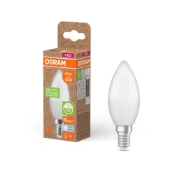 OSRAM LED Classic Star, kaars, mat, E14, 4,9 W, 4.000 K