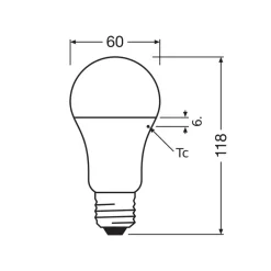 OSRAM LED Classic Star, mat, E27, 10W, 4.000K, 1.055 lm