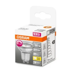 OSRAM LED glasreflectorlamp GU10 7,9W 927 120° dimbaar