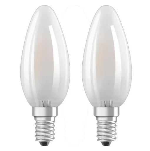 OSRAM LED kaarslamp E14 4W warmwit 2 per set