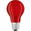 OSRAM LED lamp E27 Star Décor Cla A 2,5W, rood
