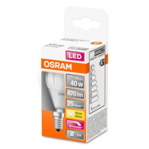 OSRAM LED lamp E14 4,5W 827 Superstar mat dimb.