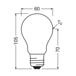 OSRAM LED lamp E27 3,8W mat 4.000K 806lm 2 stuks