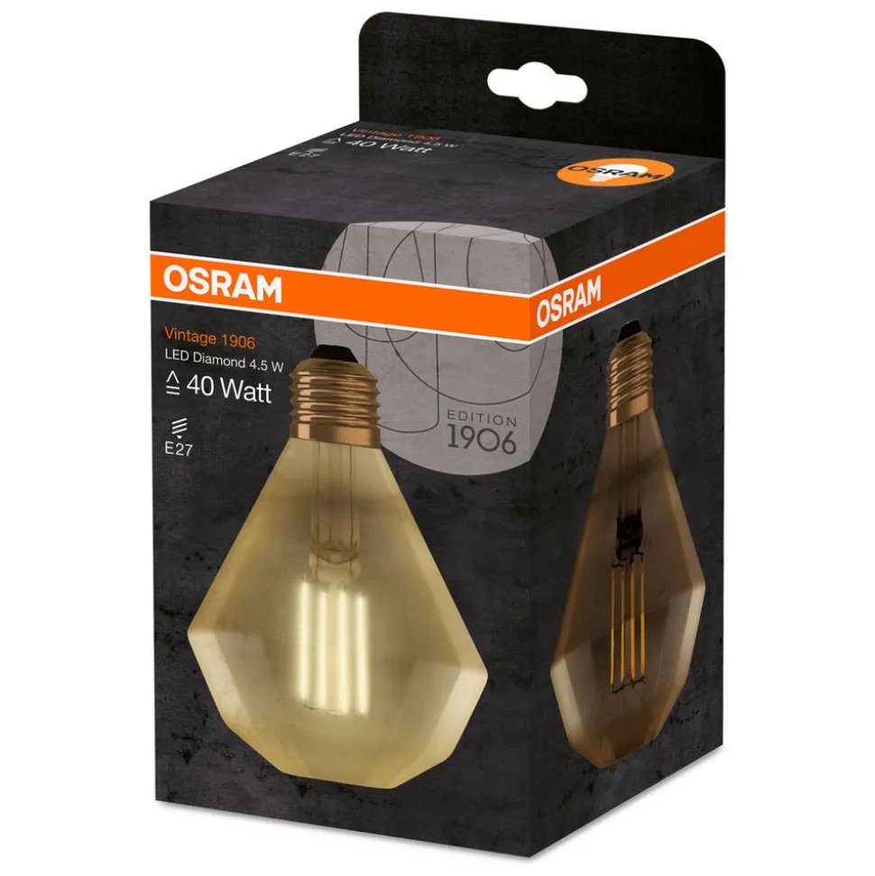 OSRAM LED lamp E27 4W Vintage Diamant 824 goud