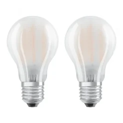 OSRAM LED lamp E27 6,5W warmwit 2 per set